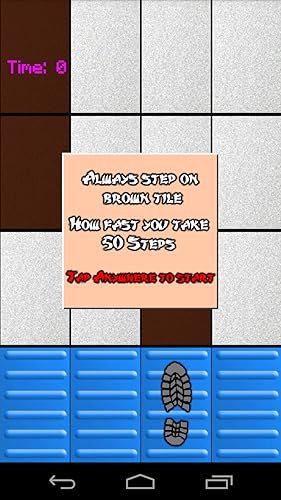 Step on Red Tile (Not White Tile)