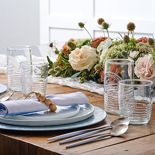 Miniatura 2 de Le'raze Juego de 8 vasos originales Mason de 4 a 18 onzas. Vasos Highball y vasos de whisky de 4 a 13 onzas para uso diario en el hogar, agua,