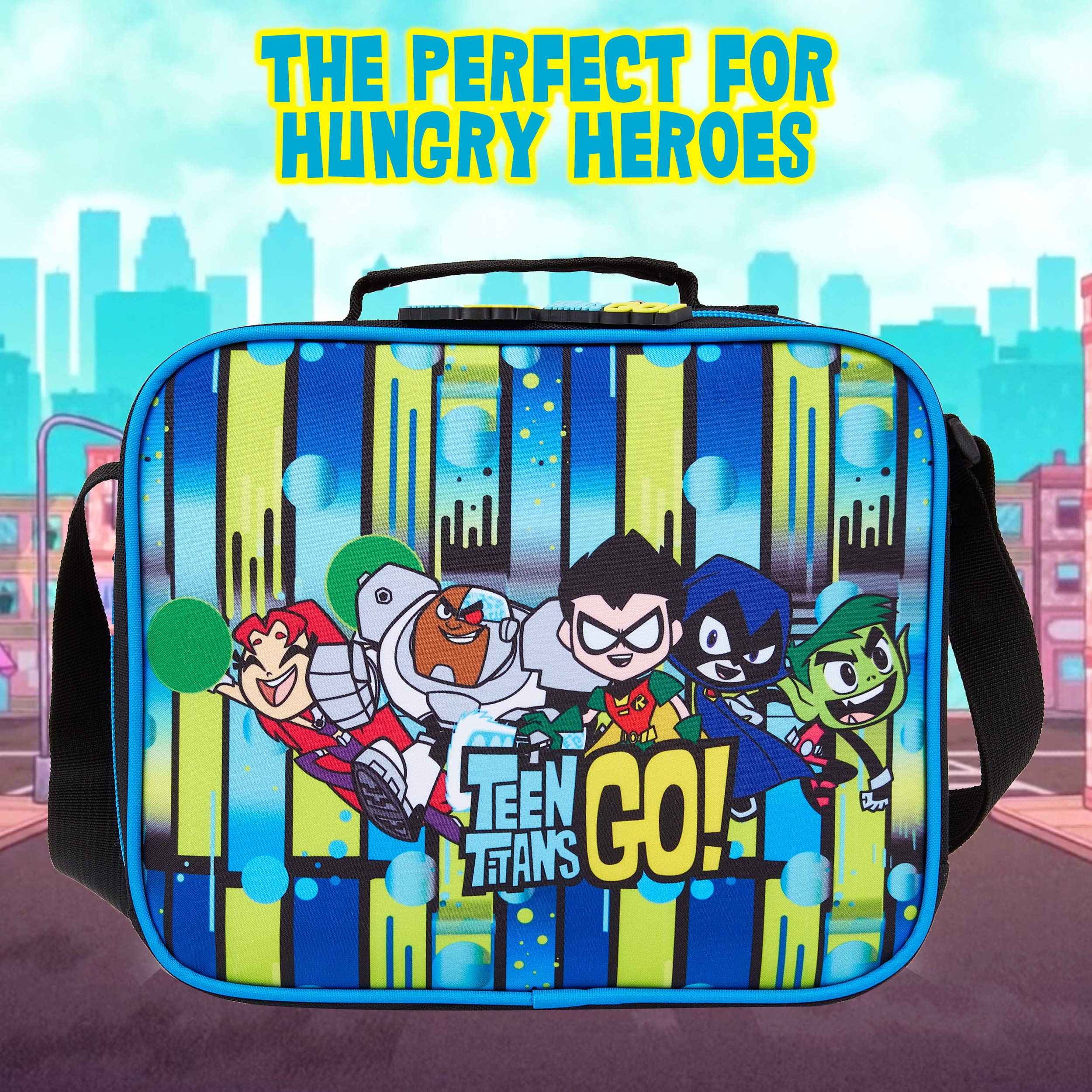 Teen Titans Go Kids Lunch Box, Insulated Lunch Bag for Boys Or Girls