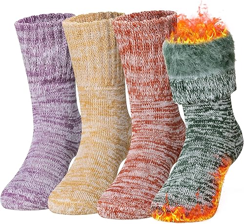 Calcetines térmicos cálidos para niños y niñas, calcetines térmicos gruesos con aislamiento térmico para botas de invierno para clima frío extremo,