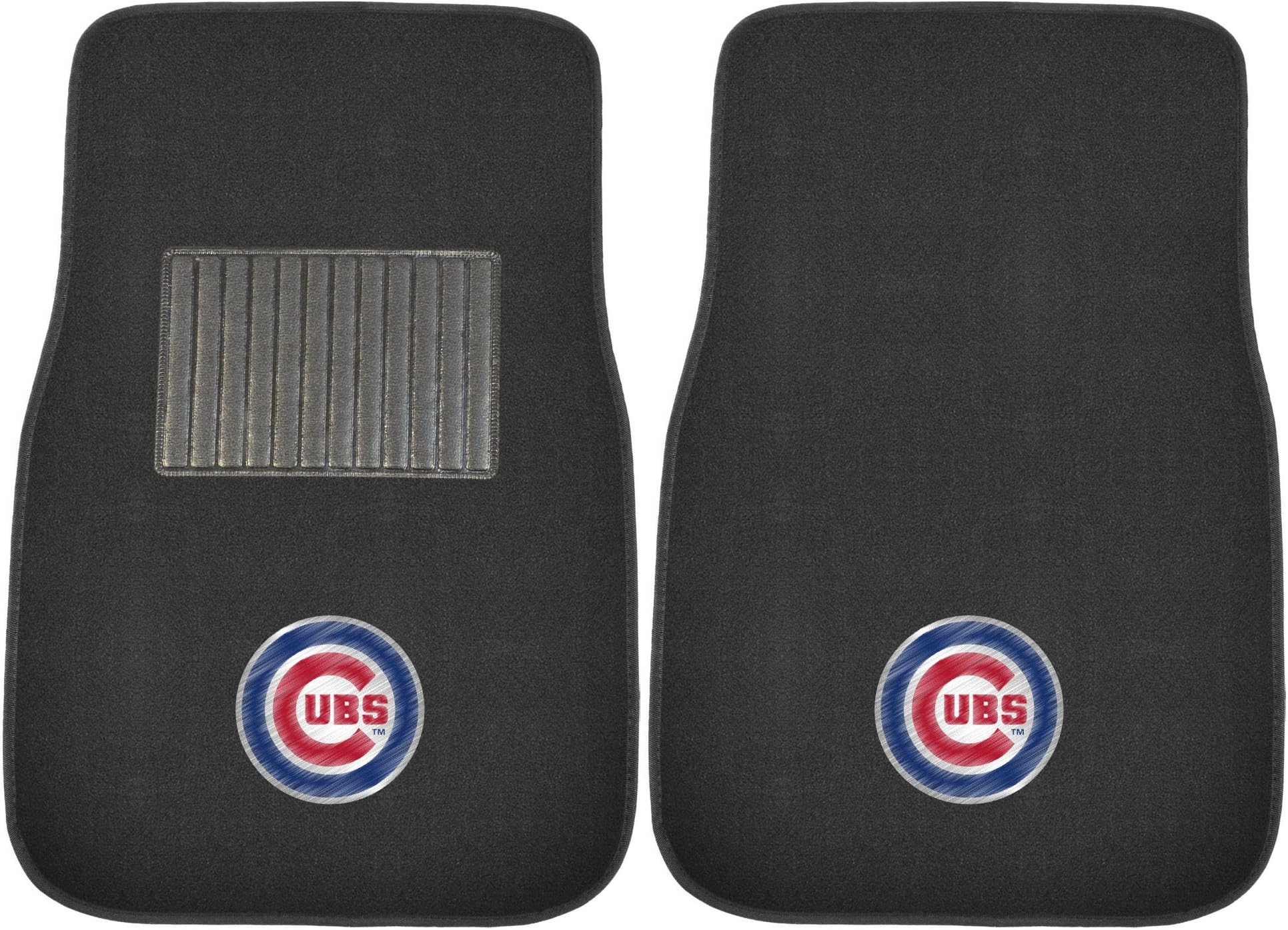 10742 Chicago Cubs 2-Piece Embroidered Team Logo Car Mat Set, Front Row Automotive Floor Mats