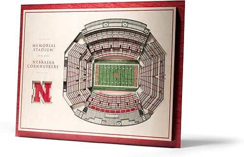 Miniatura 60 de YouTheFan NCAA Oklahoma Sooners - Arte de pared 3D de 5 capas con vista al estadio, Gaylord Family Oklahoma Memorial Stadium, 13.00 x 17.00 pulgadas