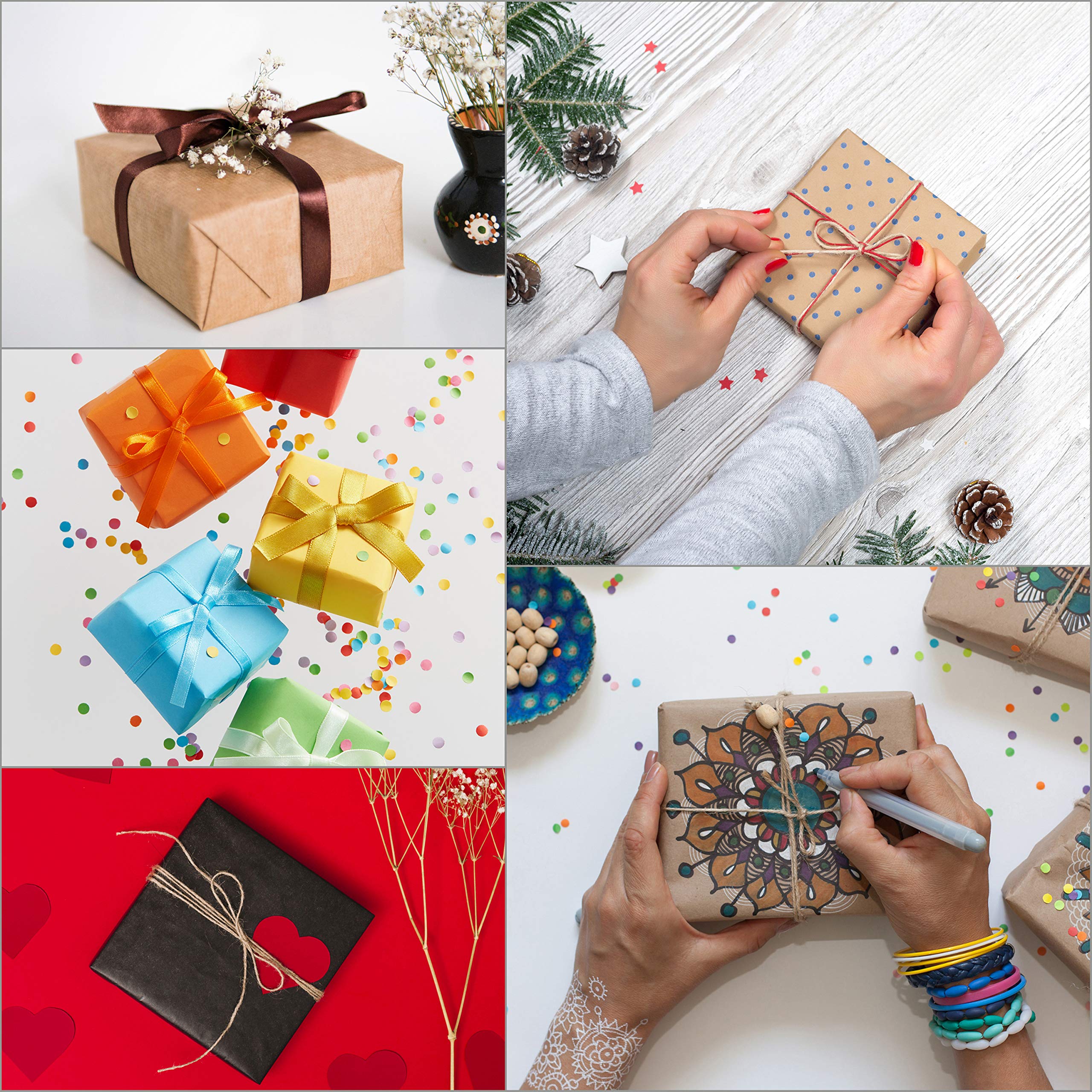 50 Scatole Regalo Kraft Con Coperchio 12x12x5 Cm - Marrone, Per Bomboniere, Matrimoni E Eventi