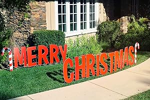 Merry Christmas Light Up Yard Sign