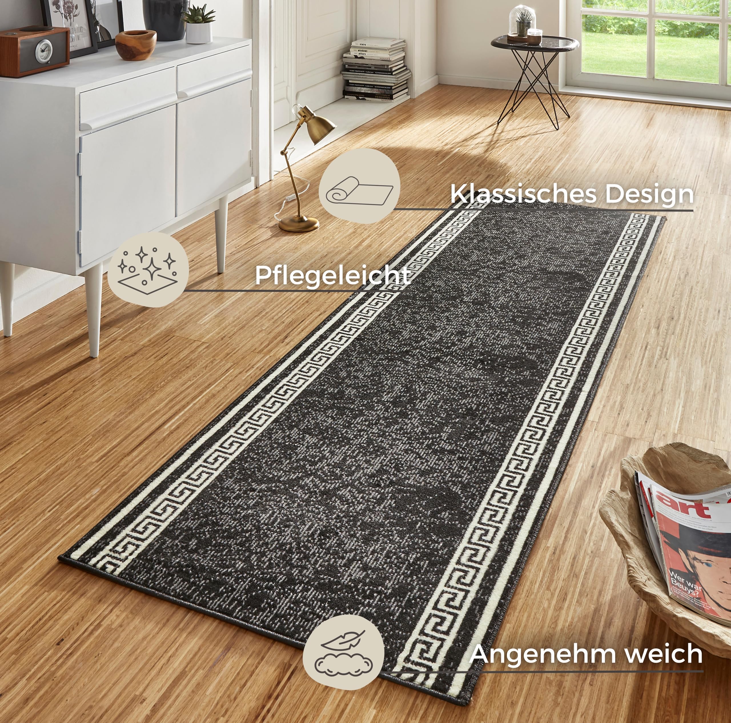 Hanse Home Tapijtloper met band, 80 x 300 cm, zacht