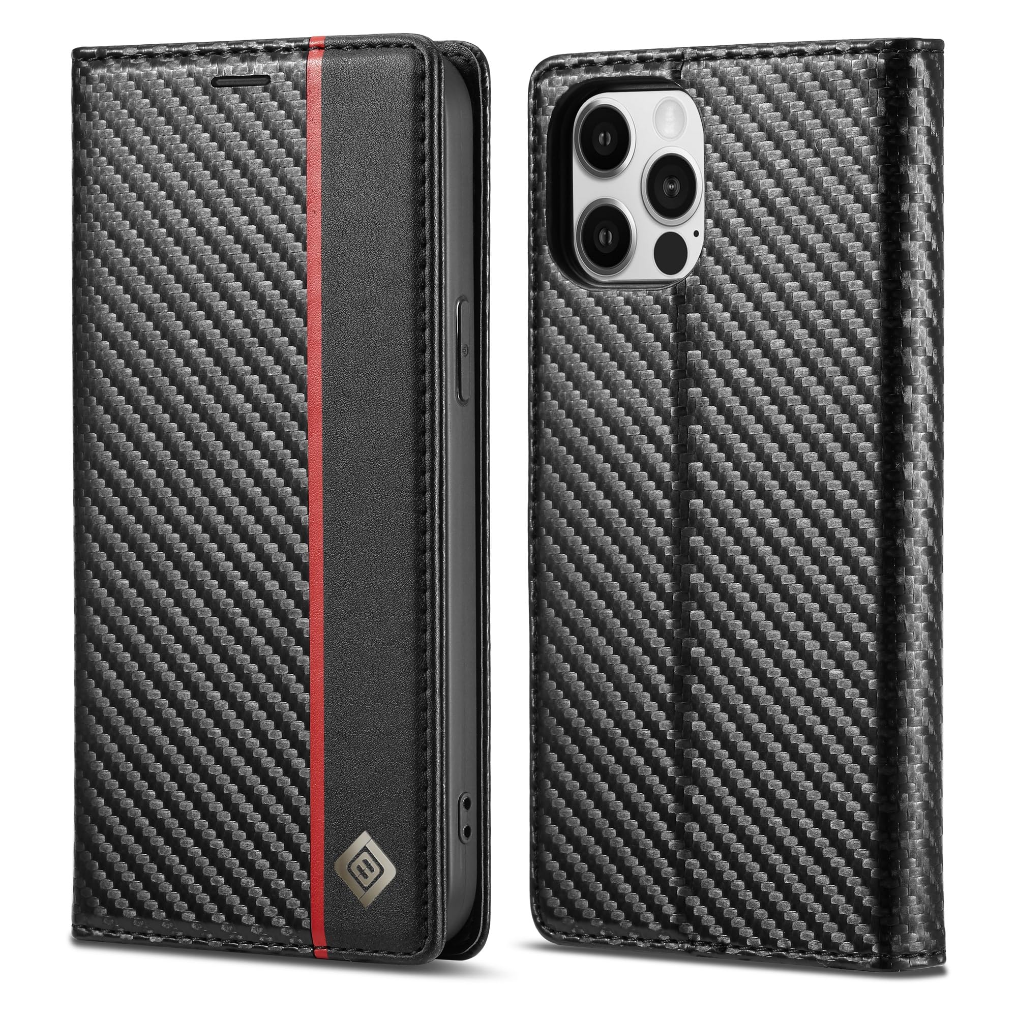 Coque iPhone 12 Pro Max avec porte-cartes et fermoir magnétique - 8