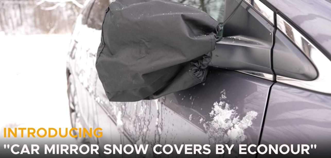 Paire De Housses Antigel Pour Rétroviseurs De Grands Utilitaires - Ducato, Sprinter, Transit, Master | Protection Neige Et Gel - 9