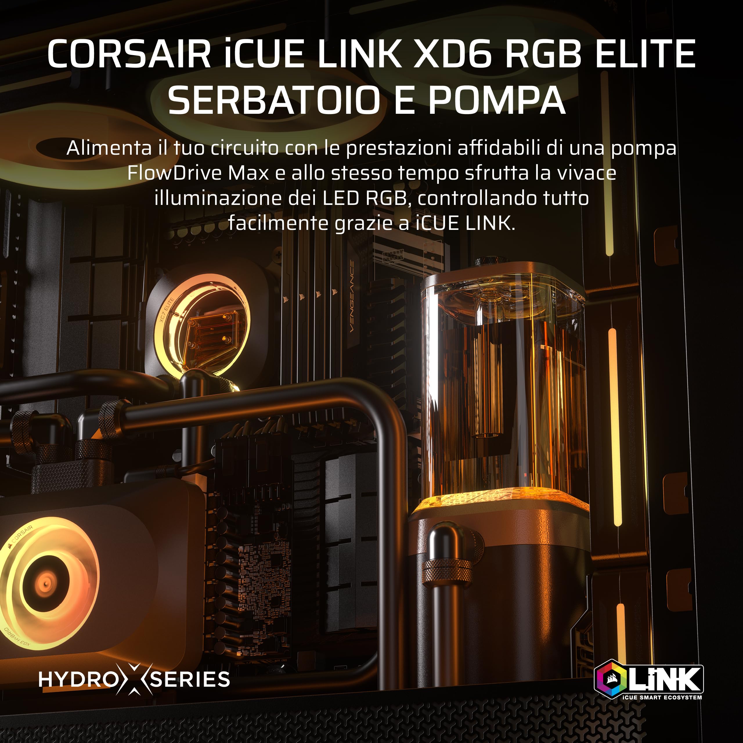 Corsair Icue Link Xd6 Rgb Elite Pumpe Reservoir Combo - Schwarz (cX-9040013-Ww)