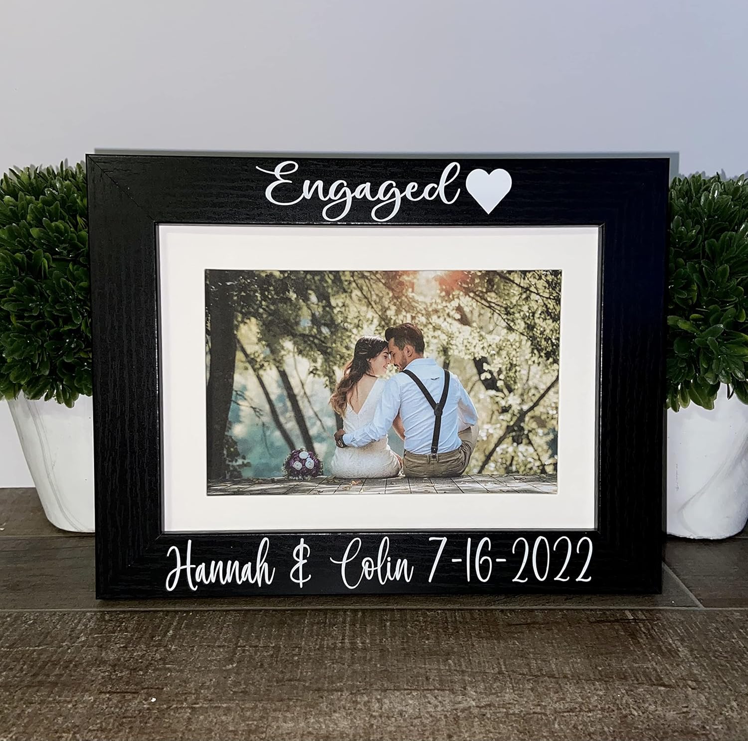 Engagement date personalized Picture Frame, Engagement gift