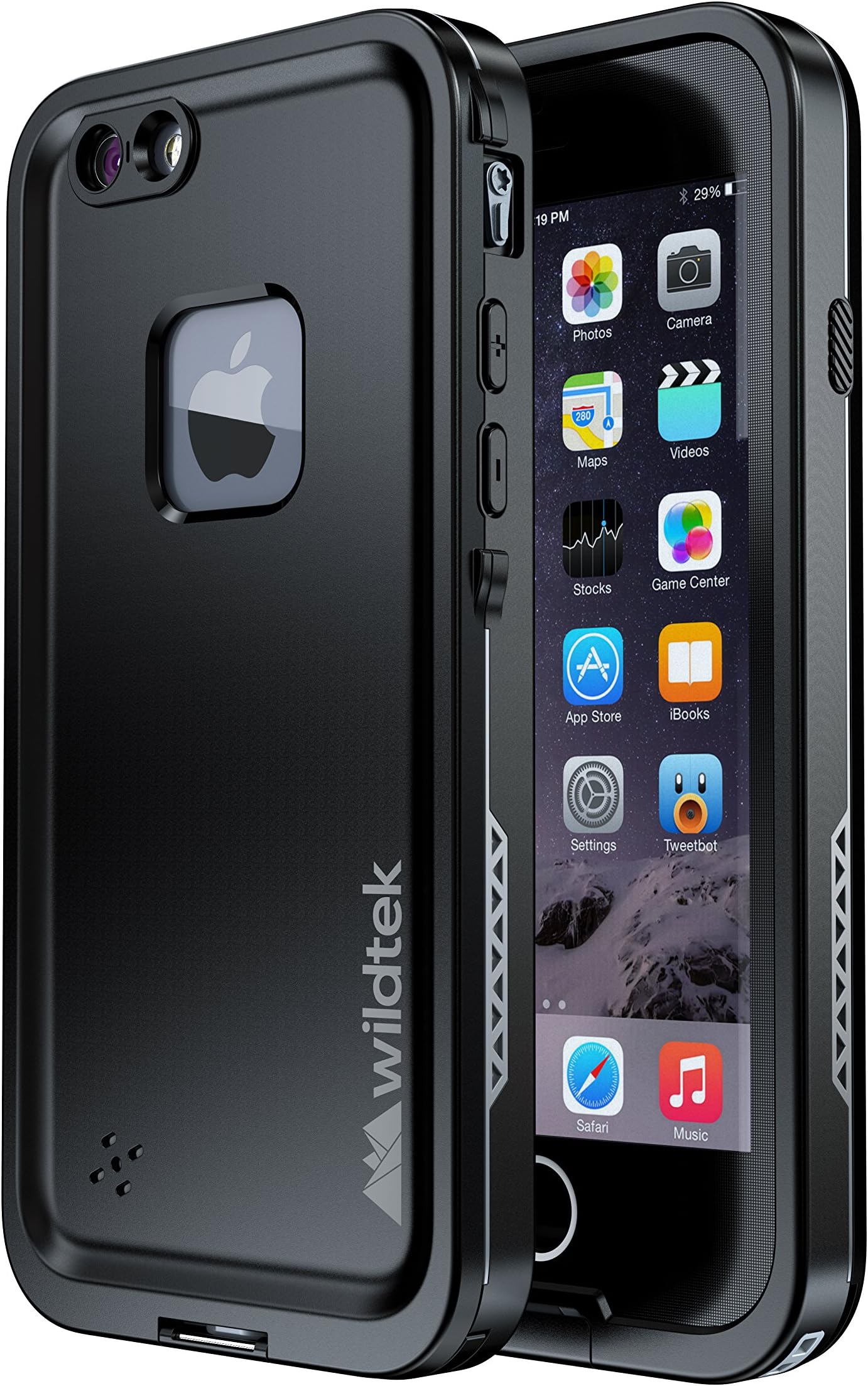 Wildtek Repel Waterproof iPhone 6 Plus / 6s Plus Case (5.5") - Black