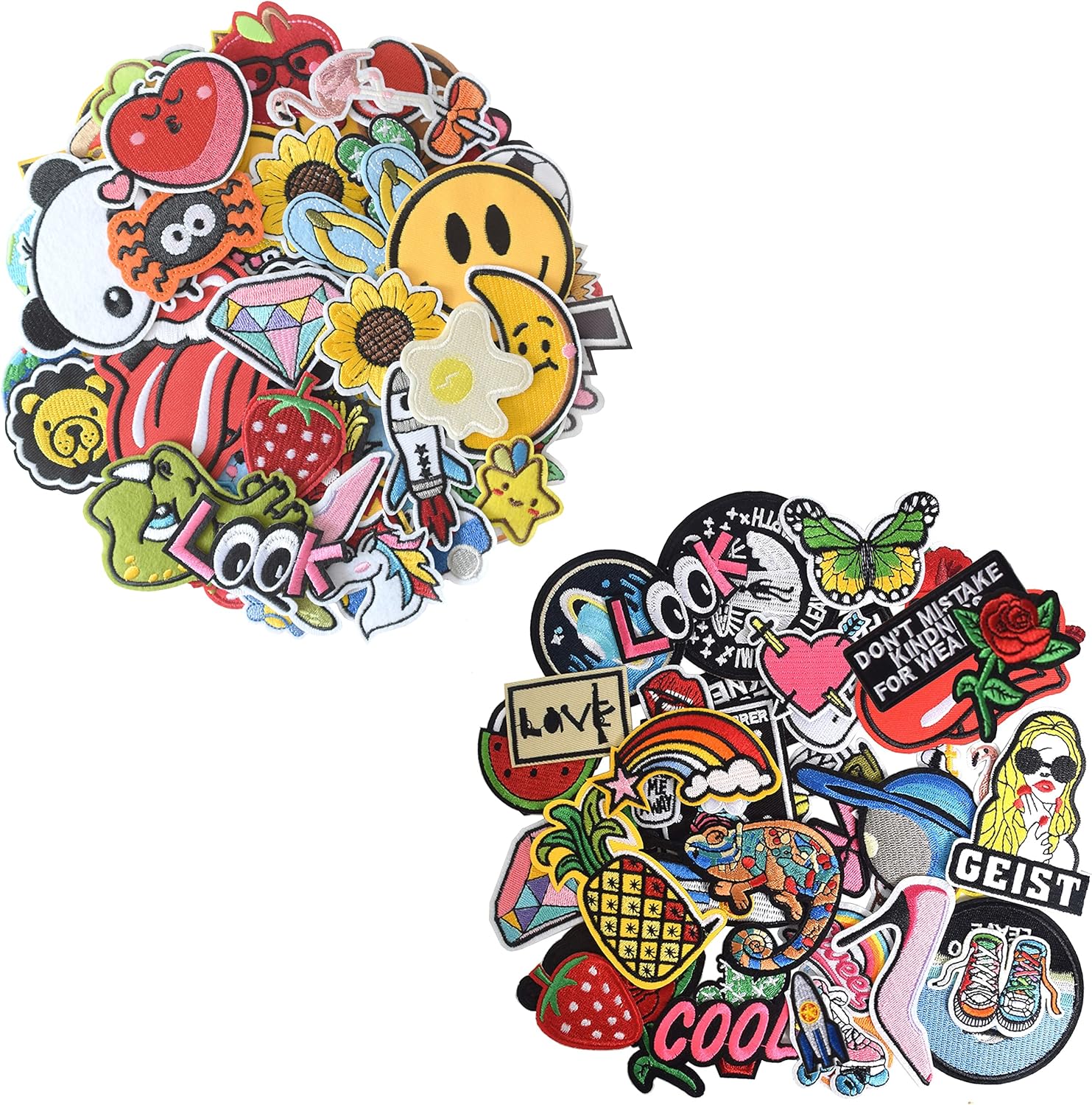 J.CARP 102Pcs Random Assorted Iron on Patches