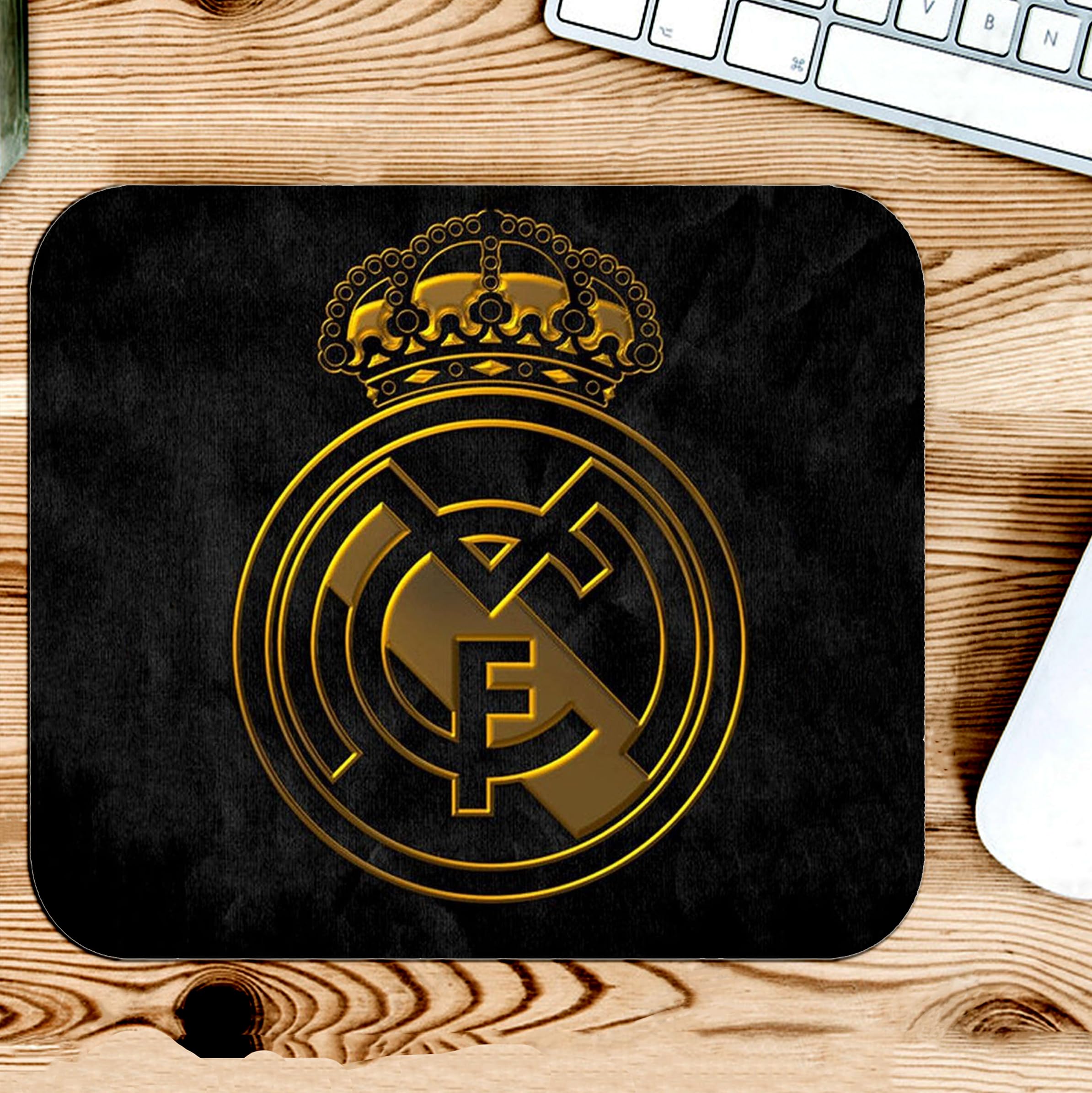 Gfylo | Real Madrid Mouse Pad I Permanent Printed Mouse pad Smooth Surface Anti-Slip Rubber Base Print | for Computer, Tablet, Daily uses, Office Work, Gamming Size (225 mm x 190 mm)-image-29