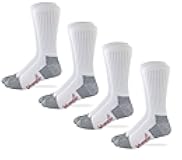 Mens Cotton Full Cushion Crew Work Boot Socks 4 Pair Pack