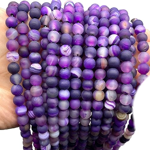 Miniatura 193 de ABCGEMS - Cuentas de morganita africana (agujero grande de 0.079 in)