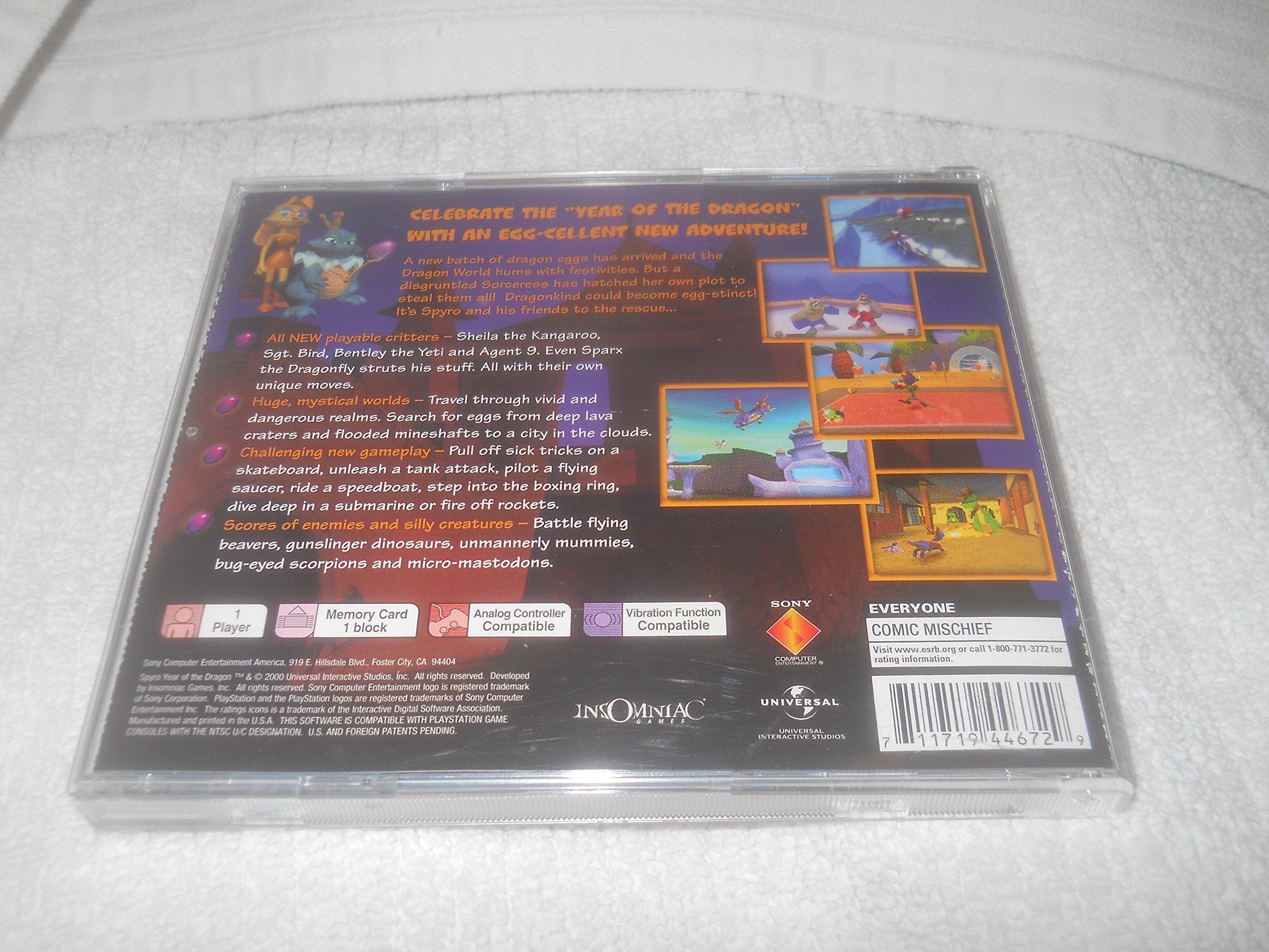 Spyro: Year of the Dragon (PS)
