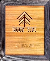 Vista 21 de Portarretratos de póster de madera rústica 11x17 - Madera maciza natural ecológica con acabado envejecido para montaje en pared - Azul