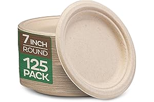 Biodegradable Bagasse 7 Inch Disposable Little Plates