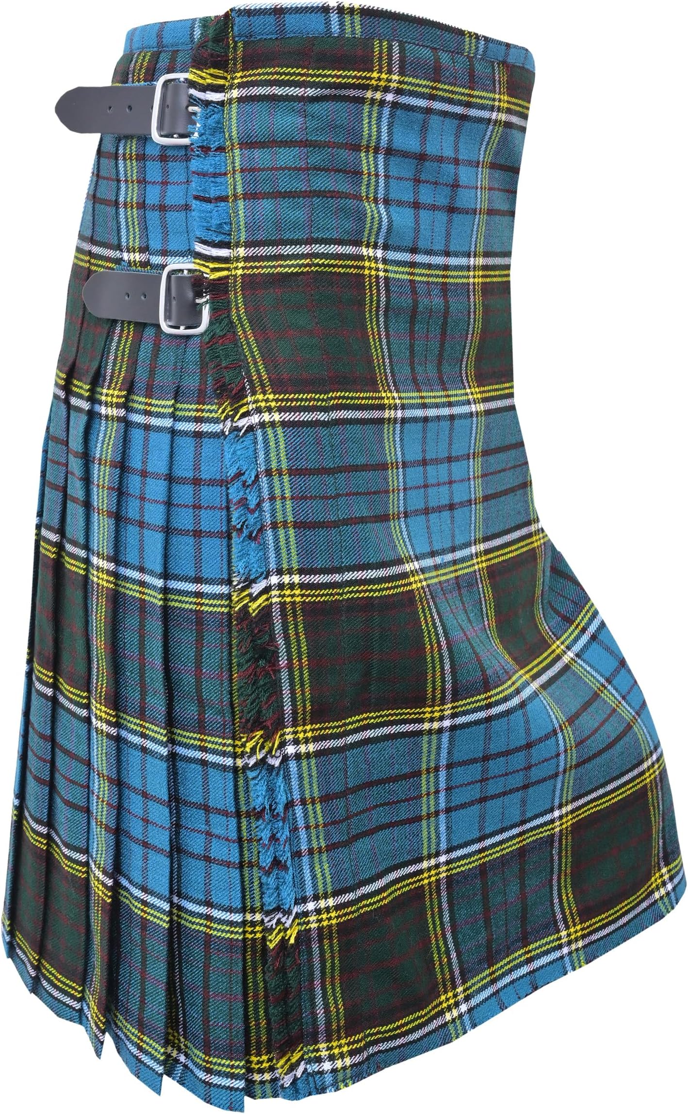 Kilt Emporium Kilt for Men - Traditional Scottish Tartan, 5 Yards, 16oz Premium Acrylic Wool Kilts