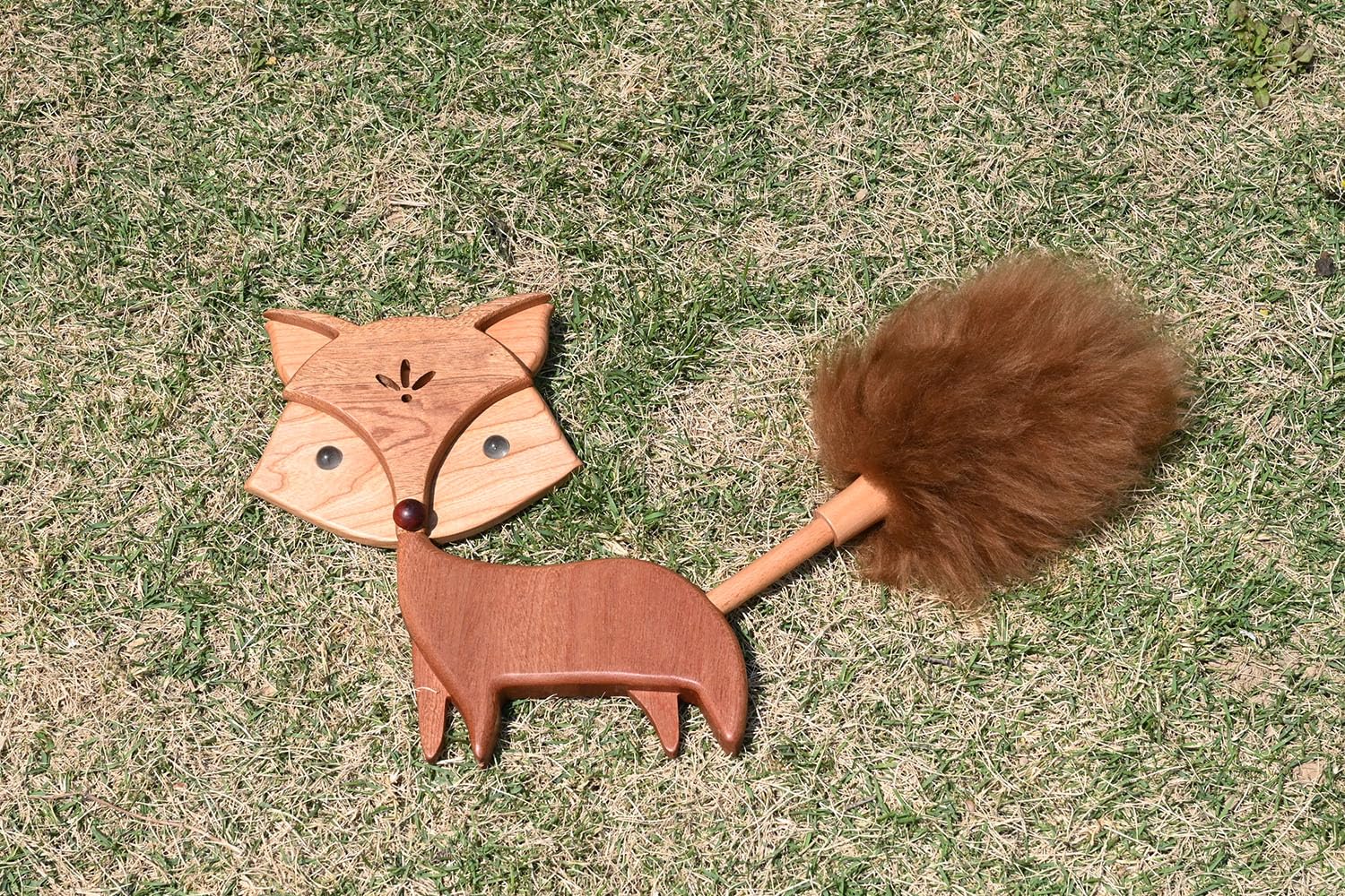Lambswool Duster For Cleaning Cute Wooden Little Fox Duster - View #8