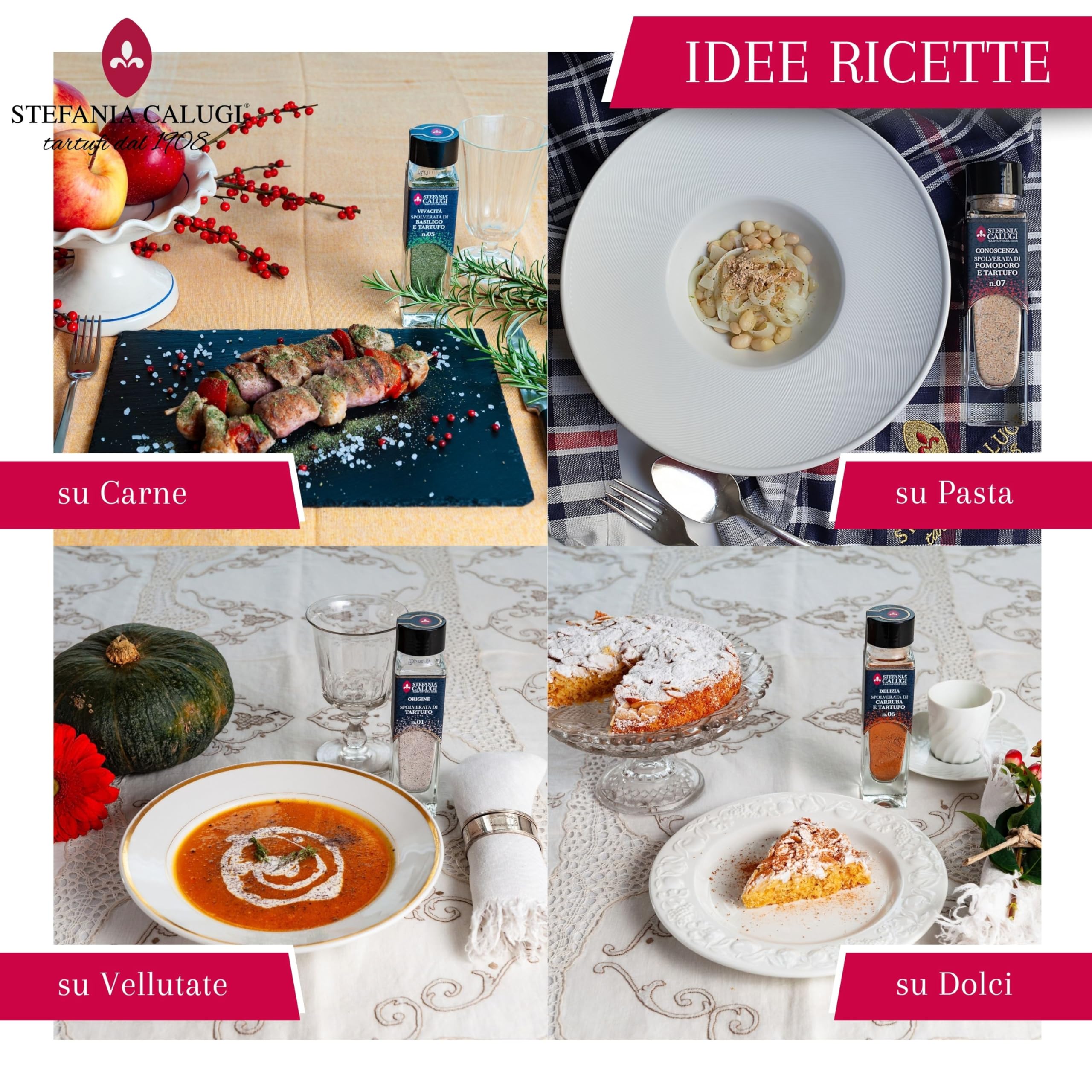 Stefania Calugi - Spolverata di Tartufo – Condimento in Polvere con Tartufo Estivo Italiano – Insaporitore per Pasta, Carne, Uova e Formaggi – Gluten Free, Vegan – Tartufai dal 1908
