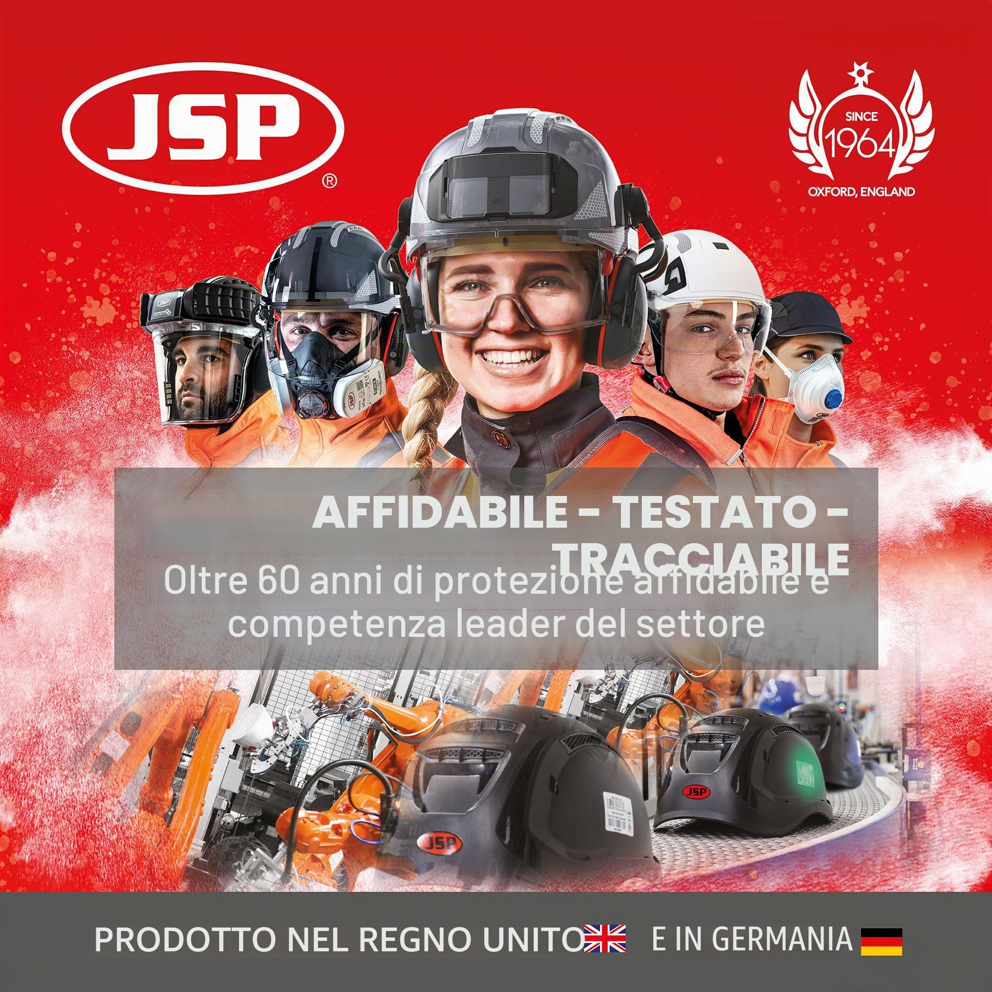 JSP PowerCap Active Respiratore Elettroventilato con Berretto Antiurto | Protezione da polvere e particelle. Batteria 8 h e USB. TH1. Legno, bricolage. EN 12941 & EN 812.