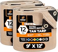 Vista 66 de Xpose Safety Lona protectora de polietileno plateado resistente de 5 x 7 pies - Funda protectora multiusos - Duradera, resistente al agua