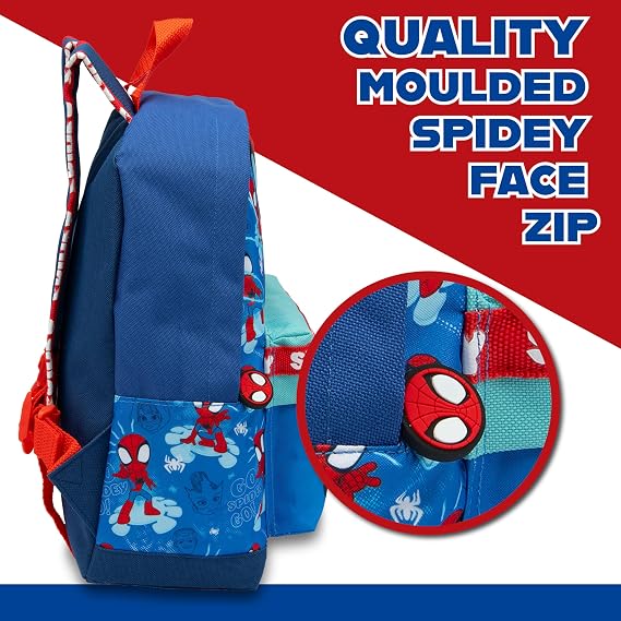 Marvel Spidey And His Amazing Friends Kids Backpack Boys & Girls Rucksack | Spiderman Childrens School Bag