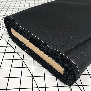 Black 100% Cotton Fabric, 44 inches Wide by 25 Yards Long, Solid Woven Cotton, Fabric by The Bolt, Sewing Quilting Crafts