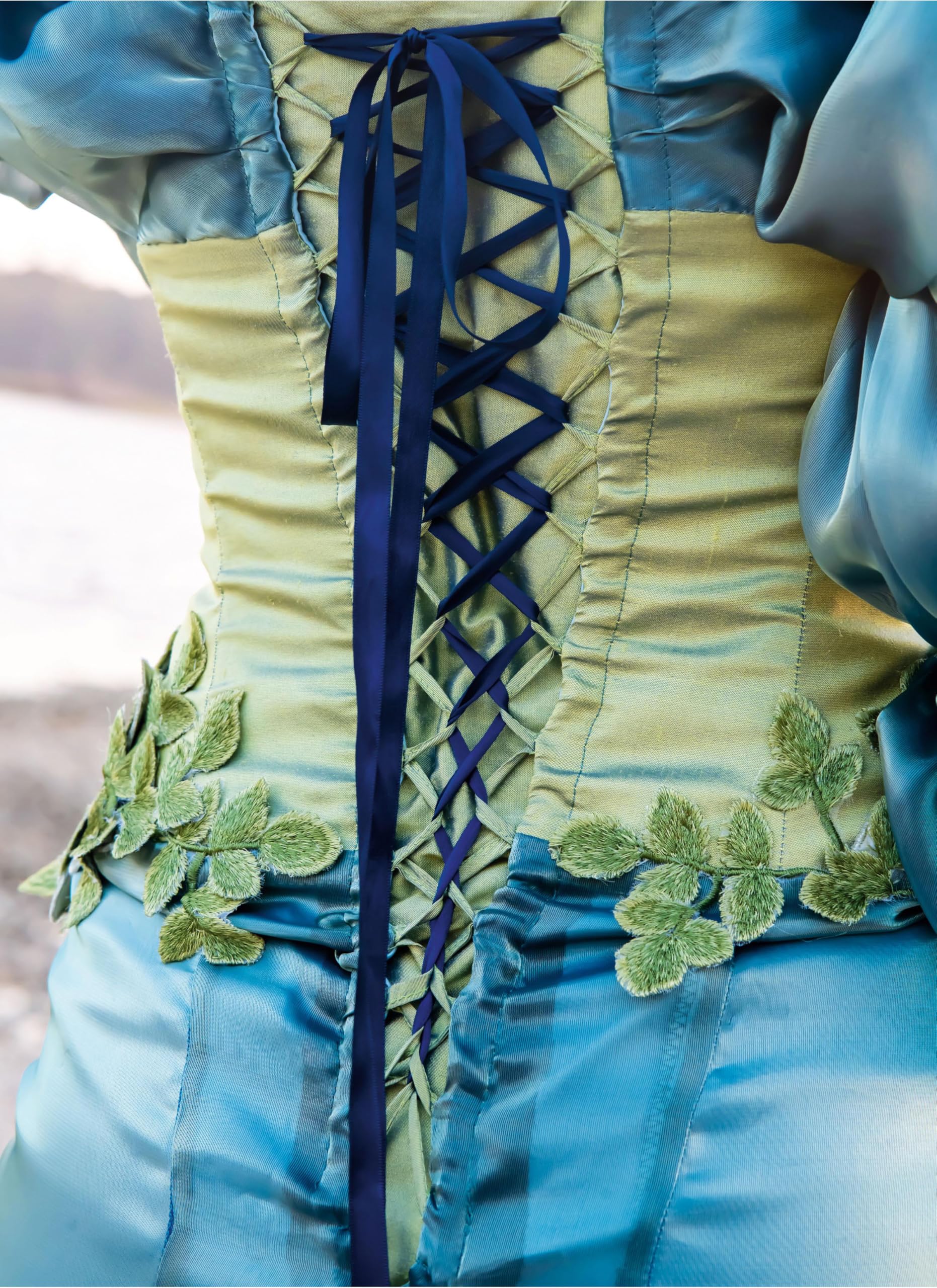 water fairy dress A dreamy lilac-blue fairy gown with butterfly details, side bows, and –  www.liandli.in main image 0