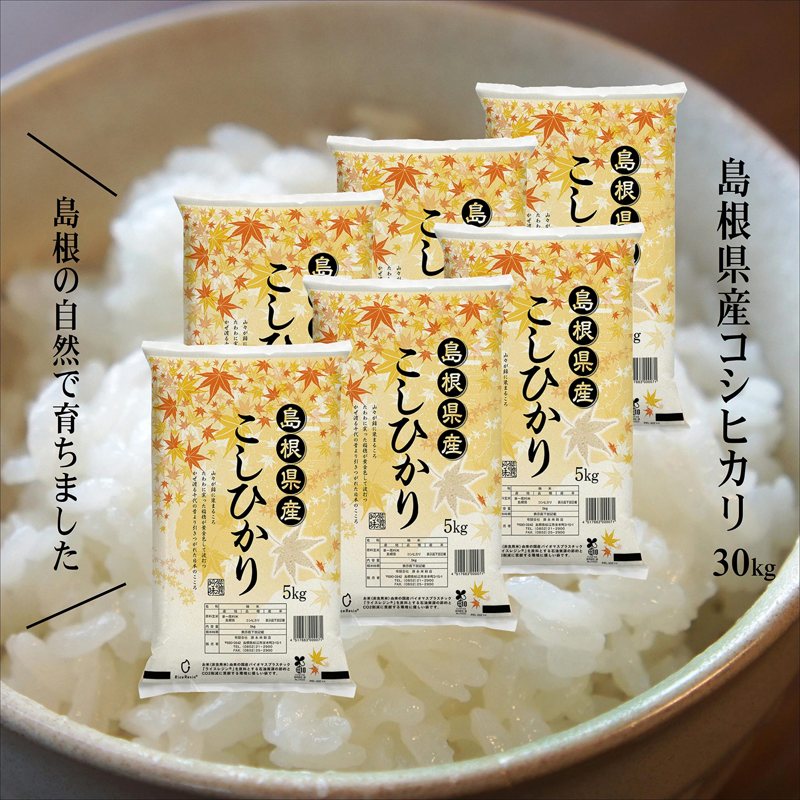 島根米 コシヒカリ　白米 Amazon.co.jp: 【白米】令和5年産 島根県産コシヒカリ30kg（5kg×6