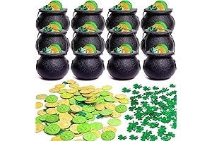 TURNMEON St Patricks Day Pot of Gold Party Decorations