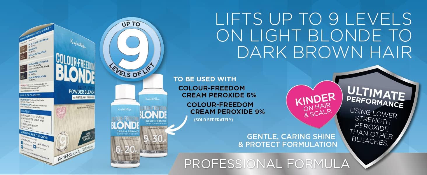 Colour Freedom Blonde Cream Bleach Kit. 8 Levels Of Lift. | UK - View #2