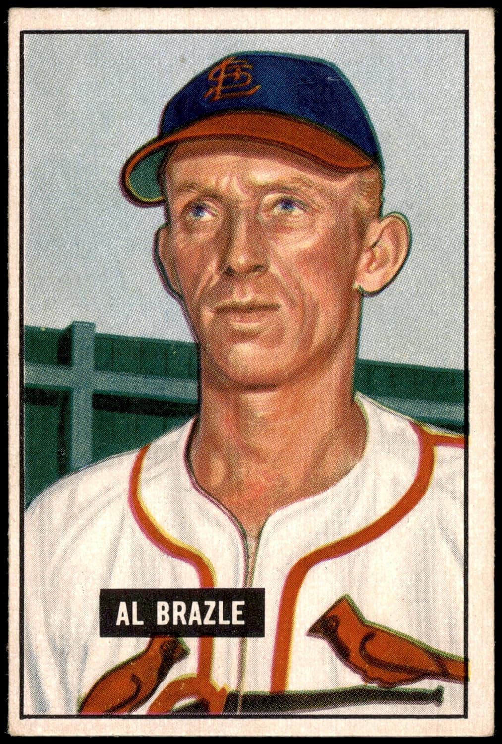 1951 Bowman #157 Al Brazle St. Louis Cardinals (Baseball Card) EX Cardinals