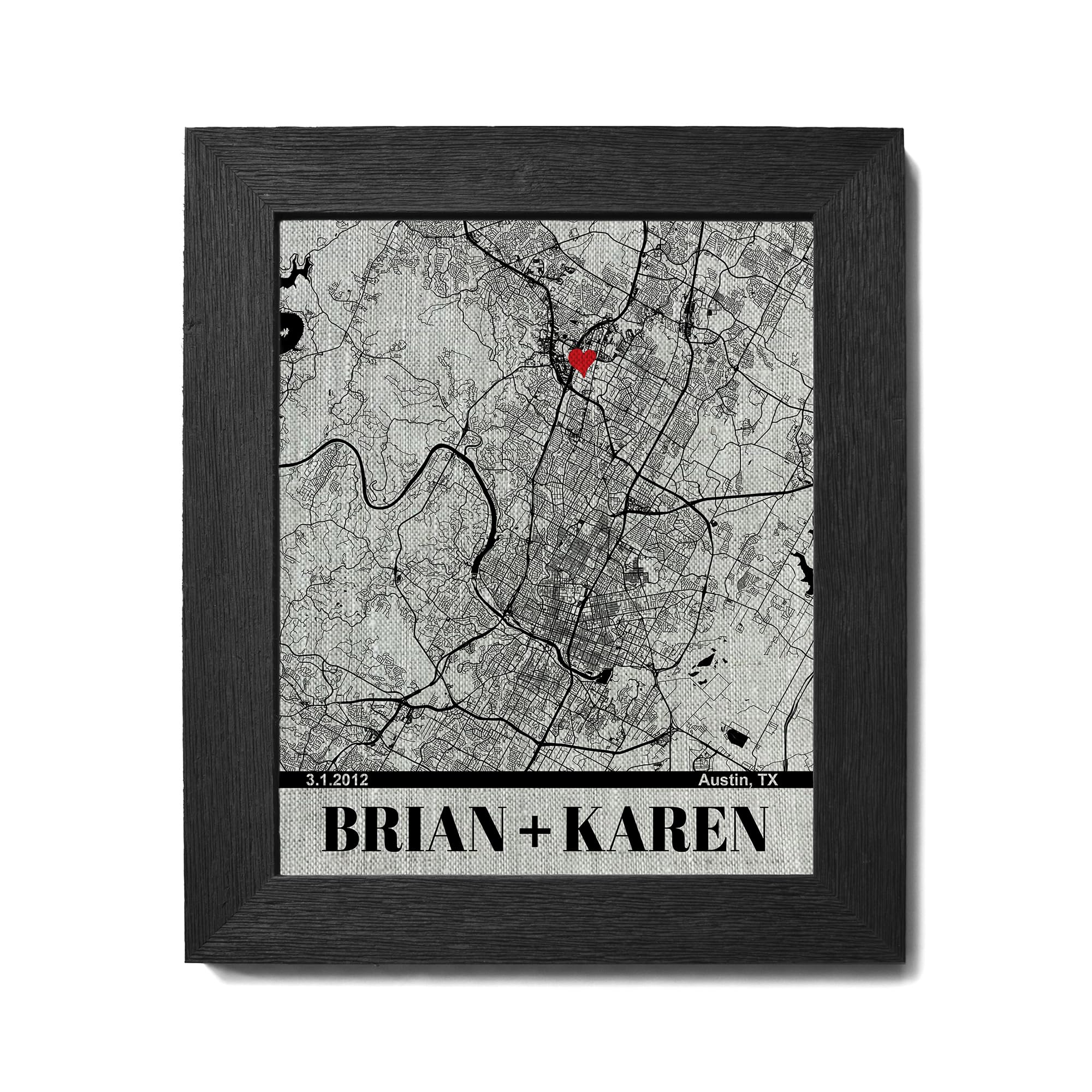 Personalized 12th Linen Anniversary Gift for Him or Her