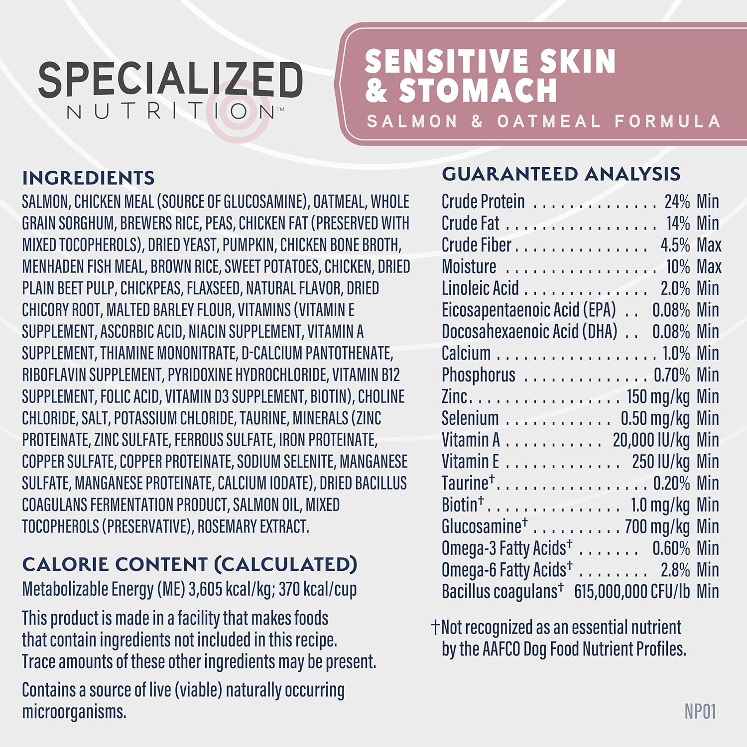 Natural Balance Specialized Nutrition Dry Dog Food with Salmon and Oatmeal for Dogs, Sensitive Skin & Stomach Dog Food, Natural Ingredients with Added Vitamins & Minerals - 22 lbs - Image 8