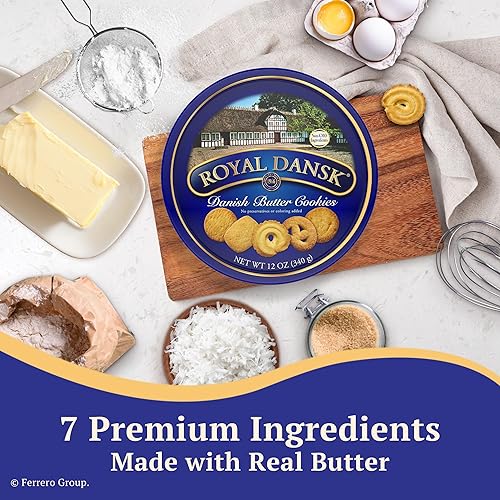 Miniatura 10 de Royal Dansk Lata de galletas danesas mantequilla 24 onzas