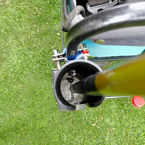 Miniatura 5 de Paraguas plegable y soporte para caña de pescar, ideal para carritos de carro, jardín, gorila y carritos de campamento, no requiere taladrar