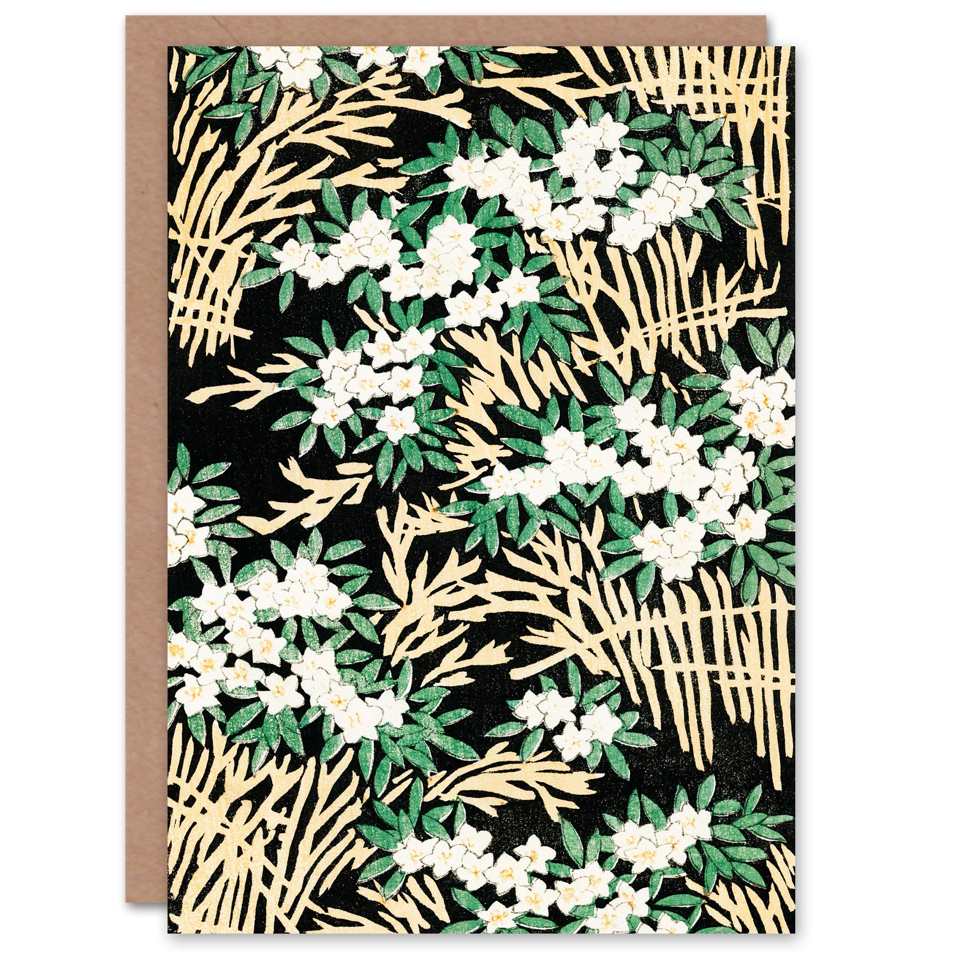 Artery8 Shin Bijutsukai Japanese Art Card Abstract Floral Forest Pattern