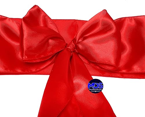 Miniatura 3 de Juego de 50 listones para sillas, de la marca MDS, Satin, Rojo, 50