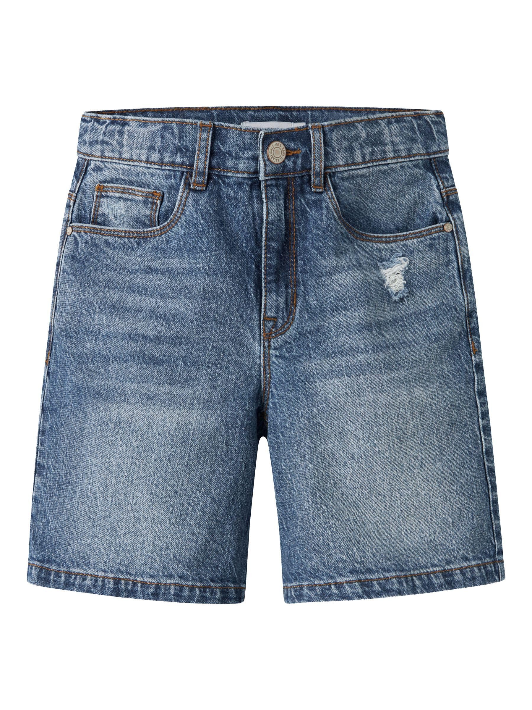 Name IT Nkfrose HW Long DNM Shorts 1160-Tk Noos Bambine e Ragazze