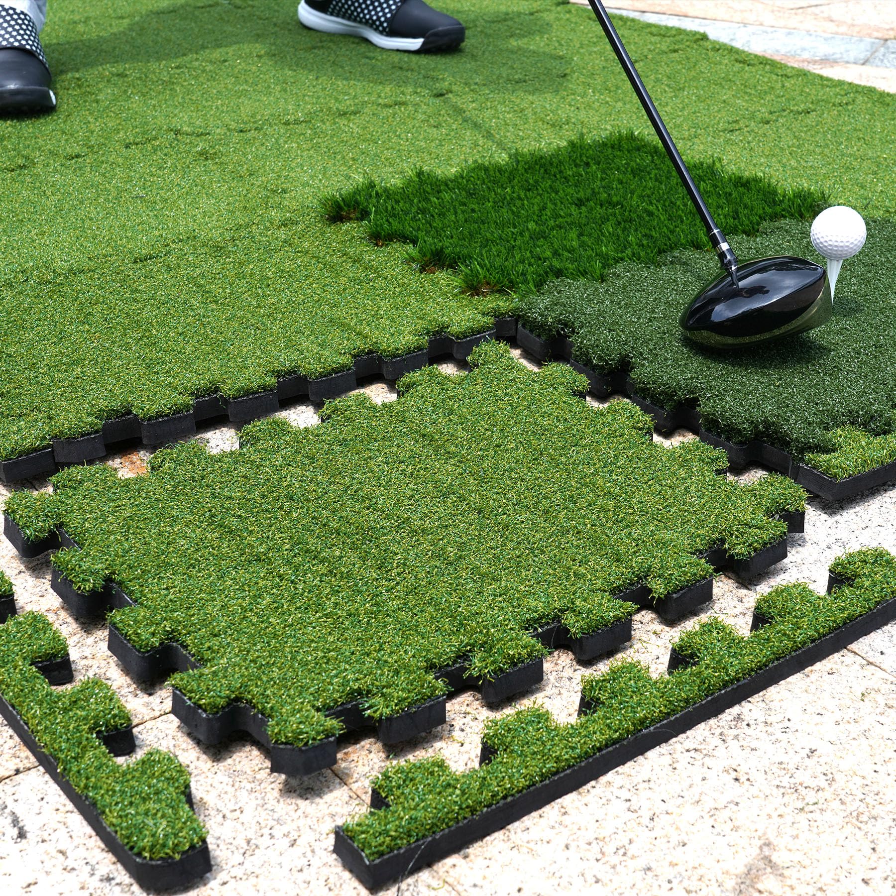 GAIARENA Tri-Turf Golf Hitting Mat