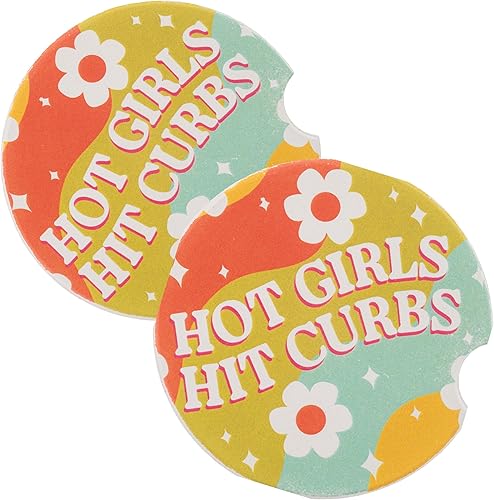 Miniatura 8 de Karma Gifts - Juego de 2 posavasos para automóvil, diseño de vaquero Cowboy,Golpear bordillos,Registro,Espacio,https://www.amazon.com/dp/undefined