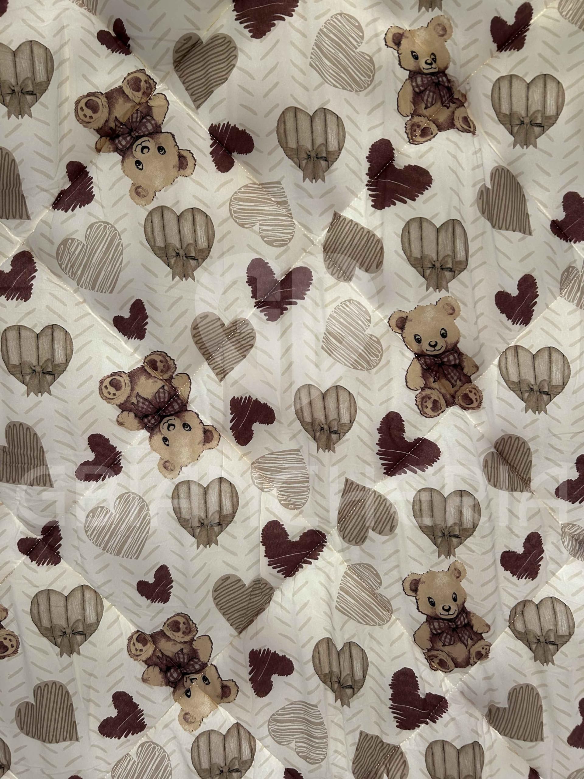 Trapunta Matrimoniale Invernale 250x250 cm – Piumone Caldo Due Piazze 300 g/m², Piumino Anallergico e Traspirante in Morbida Microfibra, Coperta Letto Moderna con Fantasie Colorate (Orsetti)