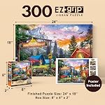 Bébé fanatique 32221: Côté camping - Camp de la vallée du pin 300Pc Puzzle Ezgrip