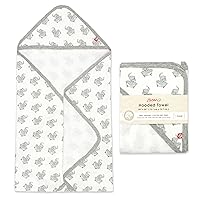 Vista 10 de Zutano Toallas de bebé con capucha, toalla de baño de algodón orgánico, toalla de bebé ultra suave y absorbente para recién nacidos y bebés, juego