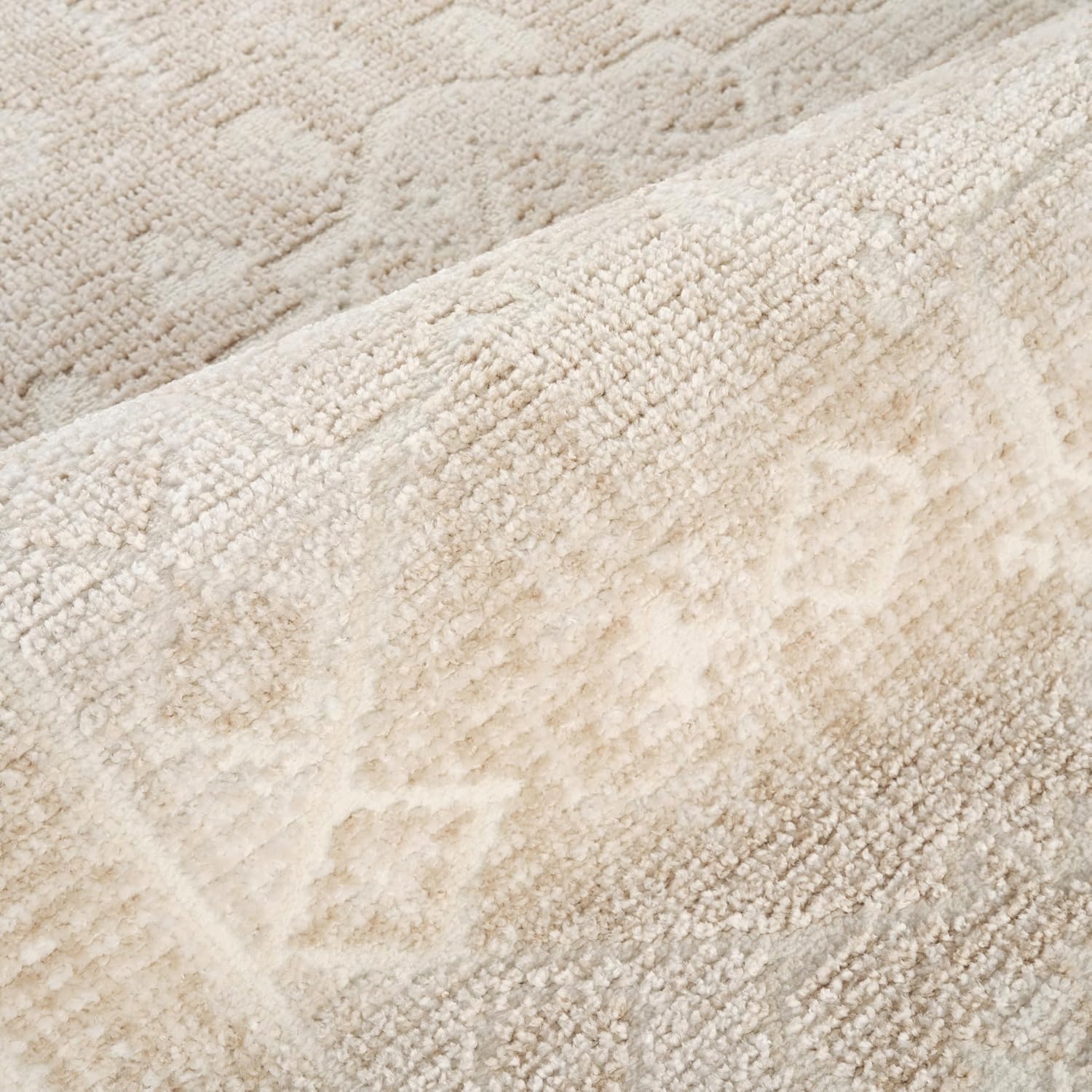 Abani Beige Area Rug – 6' x 9' – Burke Collection – Vintage Pattern – Easy to Clean – Durable for Living Room, Bedroom, or Office, Pet & Child Friendly