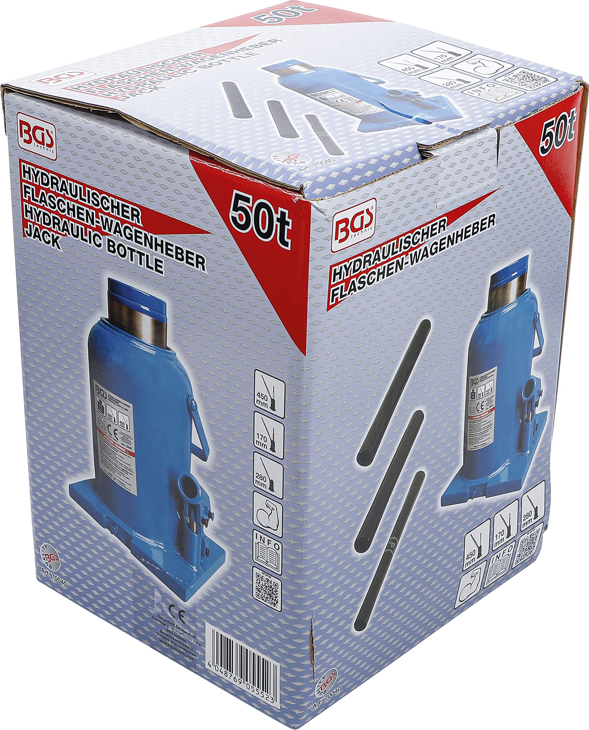 BGS 70040 | Martinetto idraulico di sollevamento | 50 t