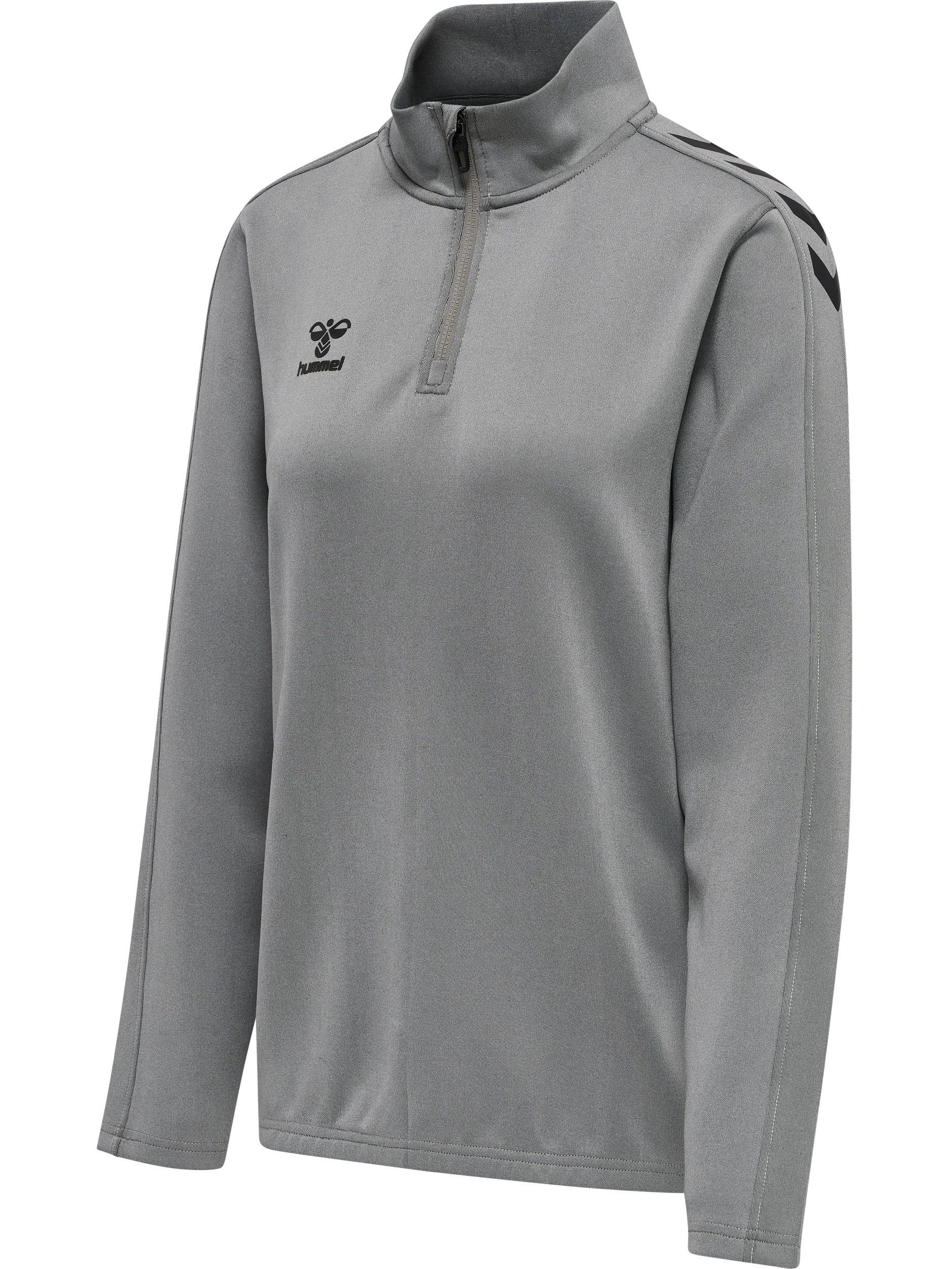 hummel Women's Hmlcore Xk Half Zip Sweat Woman Sweatshirt Grey Melange