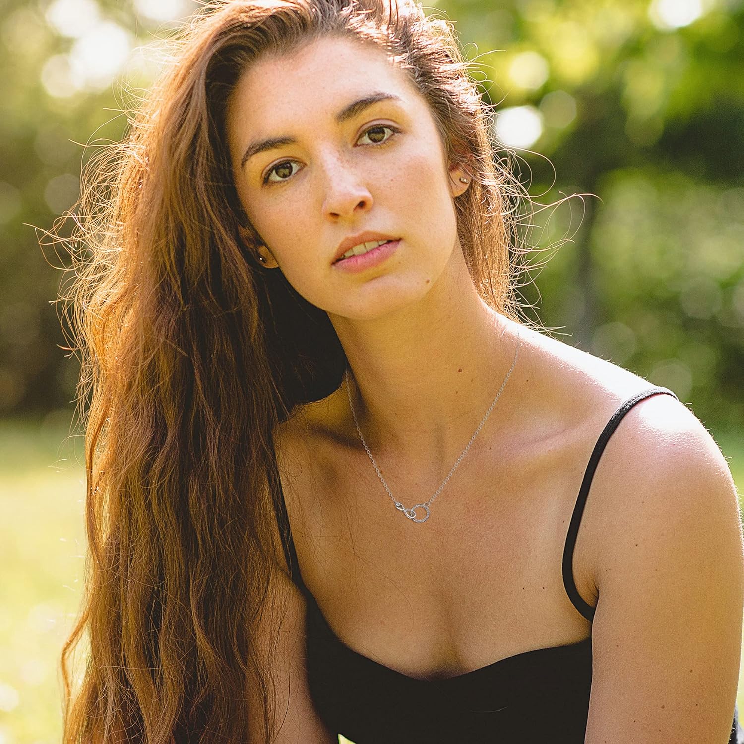 Mother Son Necklace, 925 Sterling Silver Infinity with CZ Circle Pendant, Mother’s Day Gifts for Mom from Son, Mama Necklace - Image 4