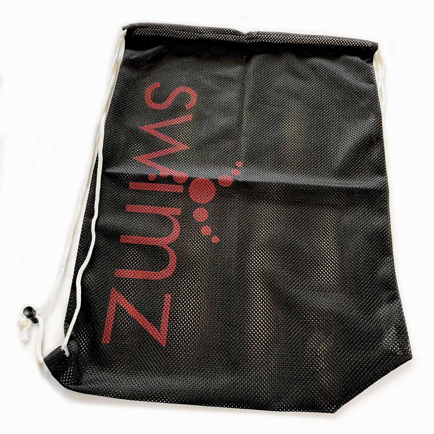 Swimz Unisex Black Swimming Equipment Mesh Bag - /Red/White